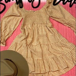 Ruffle gingham dress